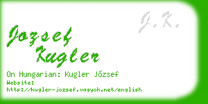 jozsef kugler business card