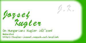 jozsef kugler business card